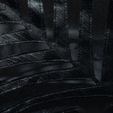Black Diagonal-Line Knit, Polyester — photo 2