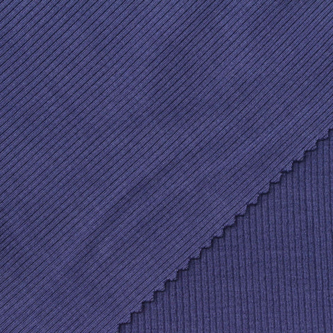 Indigo Rib Knit, Viscose