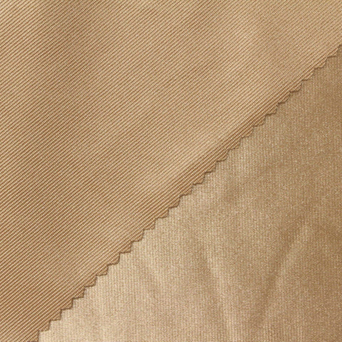 Polyester Stretch Satin Fabric, 150 gsm, 160 cm — Beige
