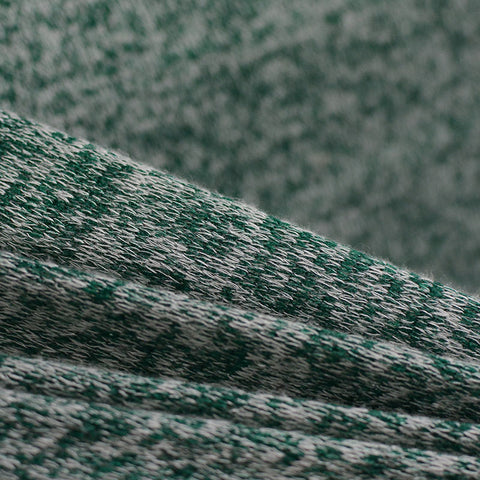 Green Marl Chunky Knit, Viscose-Poly, 200 gsm, 150 cm