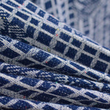 Blue Floral Chunky Knit, Viscose — photo 2