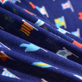 Printed Polyester Stretch Jersey Knit Fabric, 150 gsm, 150 cm — Navy — photo 2