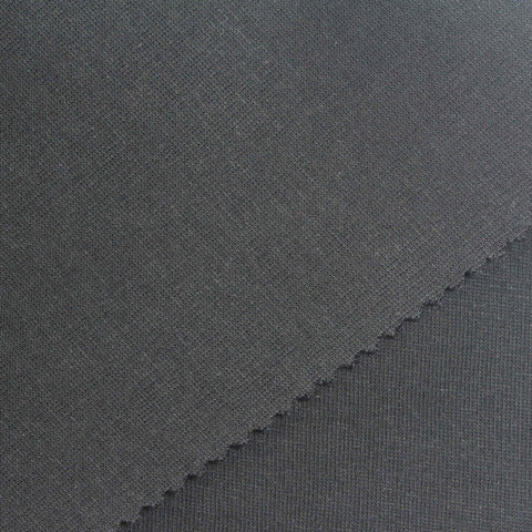 Cotton Polyester Scuba Knit Fabric, 330 gsm, 190 cm — Grey