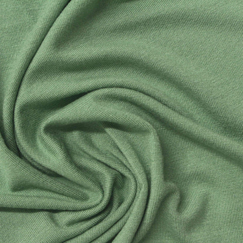 Viscose Stretch Jersey Knit Fabric, 200 gsm, 150 cm — Green, ref EF-272948
