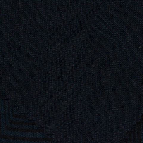 Dark Blue Tone-on-Tone Jacquard, Polyester, 242 gsm