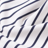 Navy Vertical-Stripe Ponte Knit, Poly-Viscose — photo 2
