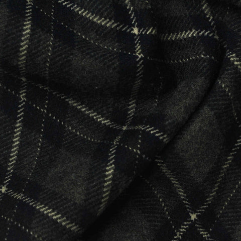 Dark Grey Argyle Jacquard, Poly-Viscose