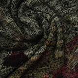 Red Abstract Rib Knit, Polyester — photo 2