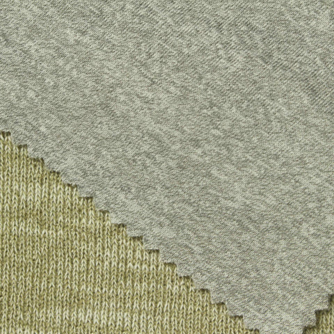 Dark Green Marl Chunky Knit, Cotton-Poly