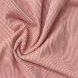 Brushed Polyester Stretch Rib Knit Fabric, 197 gsm, 144 cm — Pink — photo 2