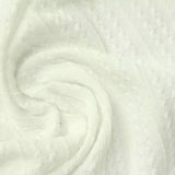 Cream Tone-on-Tone Jersey Knit, Polyester — photo 2