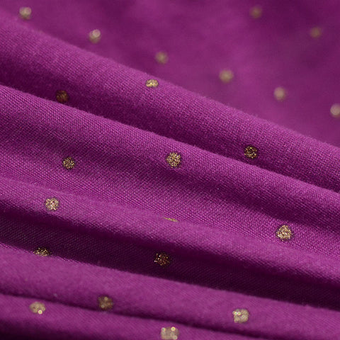 Gold Dots Knit, Poly-Viscose