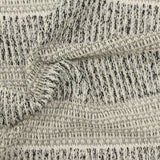 Black Horizontal-Stripe Chunky Knit, Poly-Viscose — photo 2