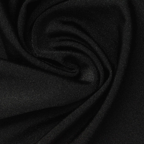Nylon Stretch Warp Knit Fabric, 200 gsm, 155 cm — Black