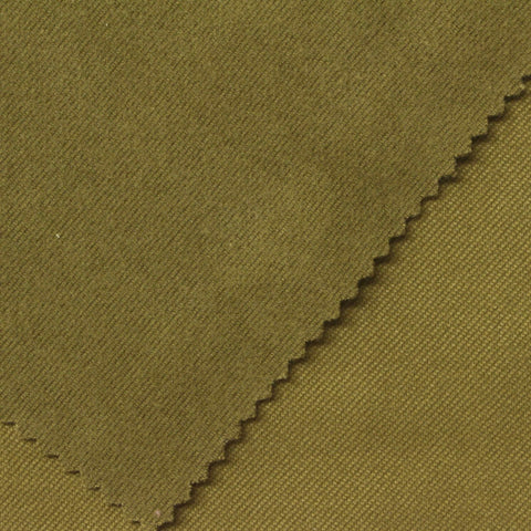 Brushed 100% Polyester Ponte Knit Fabric, 430 gsm, 168 cm — Khaki