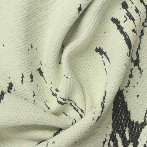 Dark Grey Vertical-Line Jacquard, Poly-Cotton