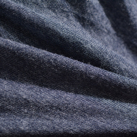 Navy Marl Chunky Knit, 155 gsm