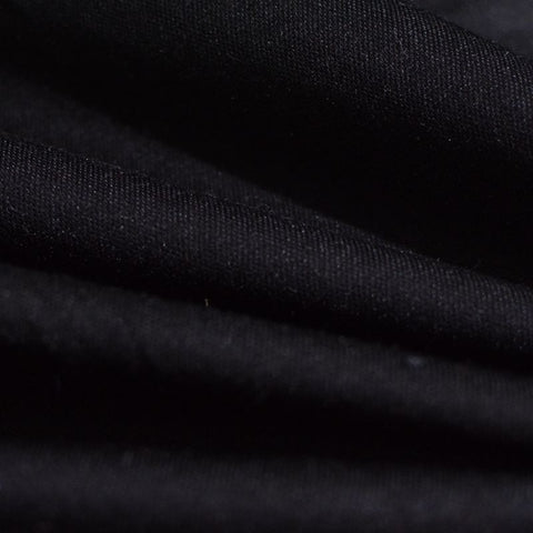 Viscose Nylon Stretch Knit Fabric, 410 gsm, 150 cm — Black