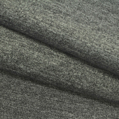Grey Heather Scuba Knit, Polyester, 310 gsm