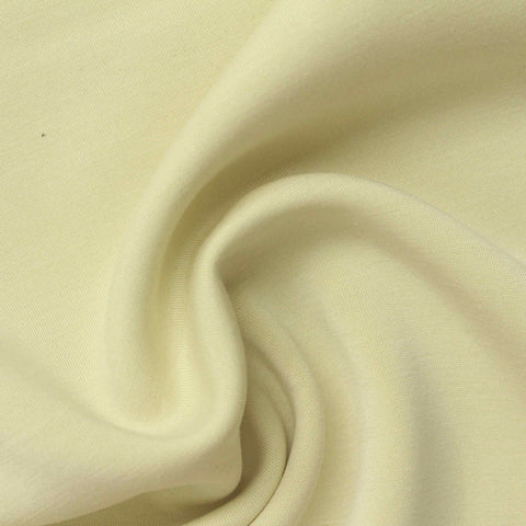 Washed Polyester Viscose Stretch Scuba Knit Fabric, 280 gsm, 155 cm — Khaki
