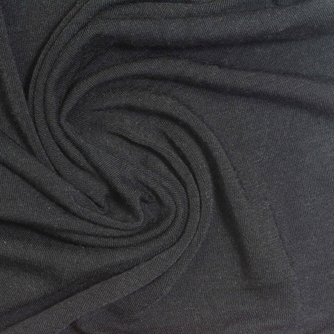 Viscose Acrylic Stretch Jersey Knit Fabric, 180 gsm, 140 cm — Grey