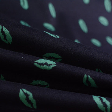 Green Leaf Jacquard, Poly-Viscose