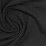 Polyester Cotton Blend Jersey Knit Fabric, 190 gsm, 180 cm — Black — photo 2