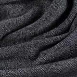 Dark Grey Marl Rib Knit, Cotton-Poly — photo 2