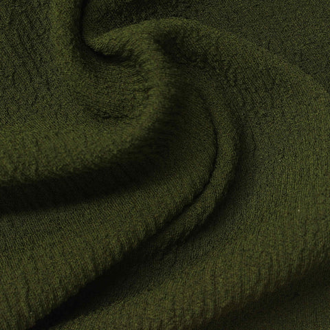 Dark Green Textured Scuba Knit, Polyester