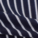 Striped 100% Polyester Chunky Knit Fabric, 305 gsm, 112 cm — Navy — photo 2