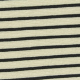 Black Horizontal-Stripe Knit, Polyester — photo 2