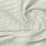Silver Wavy-Animal Print Jersey Knit, Poly-Metallic — photo 2