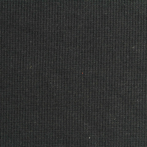 Black Rib Knit, Poly-Viscose