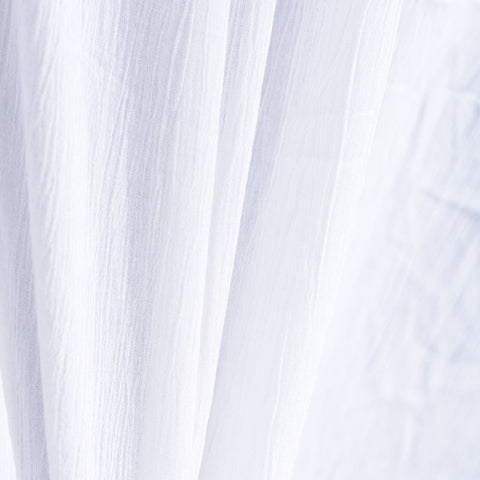 100% Viscose Crepe Fabric, 80 gsm, 145 cm — White