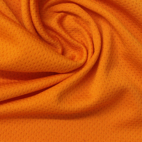 100% Polyester Interlock Knit Fabric, 135 gsm, 175 cm — Orange