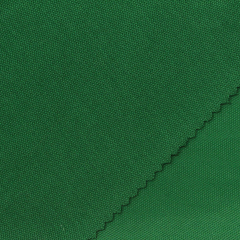 Cotton Polyester Piqué Knit Fabric, 305 gsm, 160 cm — Green