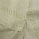 Gold Vertical-Stripe Crepe, Viscose — photo 2