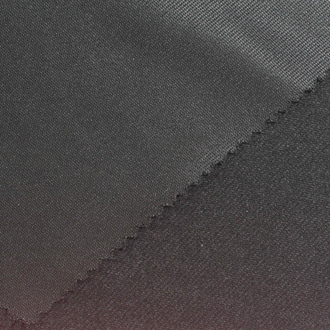 Brushed 100% Polyester Scuba Knit Fabric, 281 gsm, 164 cm — Black