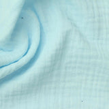 100% Cotton Crepe Fabric, 130 gsm, 140 cm — Blue — photo 2