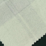 Dark Green Plaid Warp Knit, Polyester — photo 2