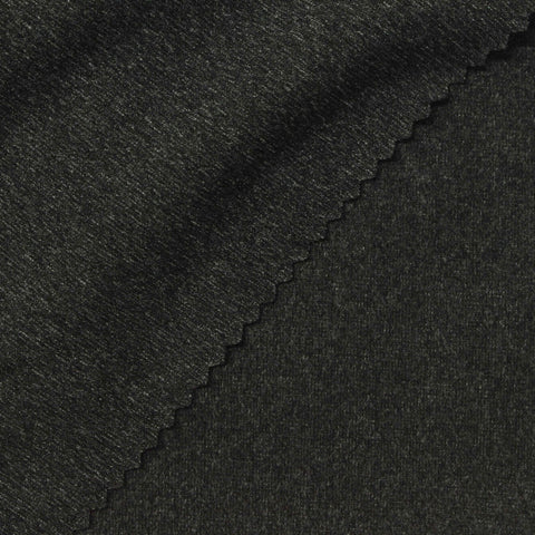 Dark Grey Marl Jersey Knit, Polyester, 250 gsm, 180 cm