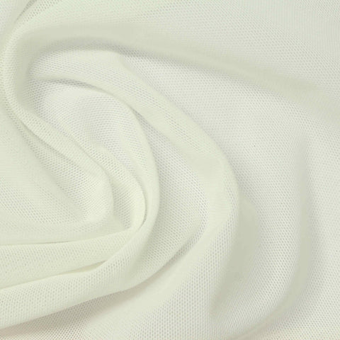 Nylon Stretch Warp Knit Fabric, 160 gsm, 150 cm — White