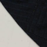 Dark Blue Square Rib Knit, Viscose-Poly — photo 2