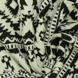 Black Geometric-Diamond Jacquard, Polyester — photo 2