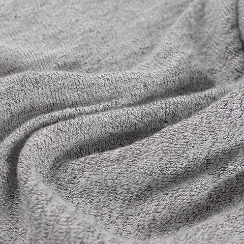 Dark Grey Marl Jersey Knit, Viscose-Poly, 141 gsm