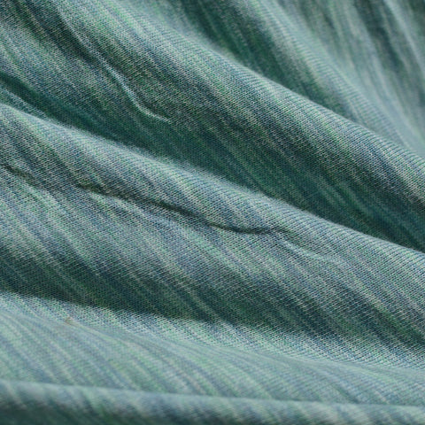 Teal Marl Chunky Knit, Polyester, 168 gsm, 153 cm