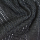 Dark Grey Openwork-Stripe Warp Knit, Cotton-Poly — photo 2
