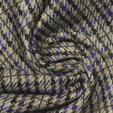 Beige Houndstooth Jacquard, Polyester — photo 2