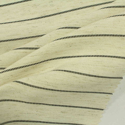 Black Horizontal-Stripe Jacquard, Polyester, 202 gsm