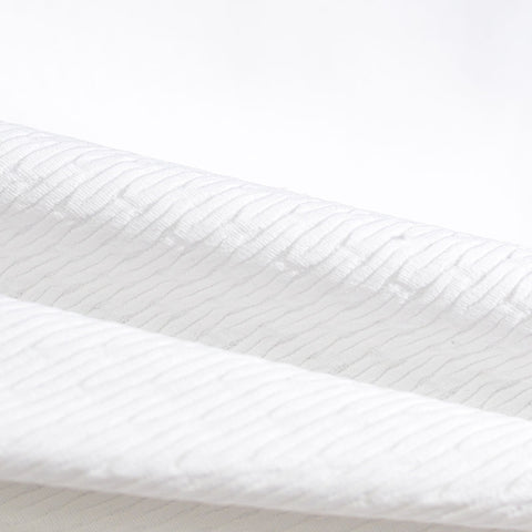 White Textured Jacquard, Polyester, 250 gsm
